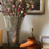 English lamp, fabric cable, cotton lampshade