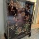 Meuble chinois laqué ancien décor oiseaux – cabinet asiatique