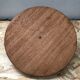 Old dish cheese platter wood + plexi + anse brass vintage kitchen