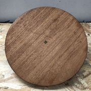 Ancien plat plateau fromage bois + plexi + anse laiton cuisine vintage