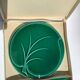 60's ceramic leaf cheese board