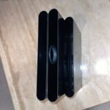 Black magazine holder "Kartell" by Giotto Stoppino, Italy 1970