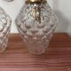 Pair of vintage bubble glass wall lights