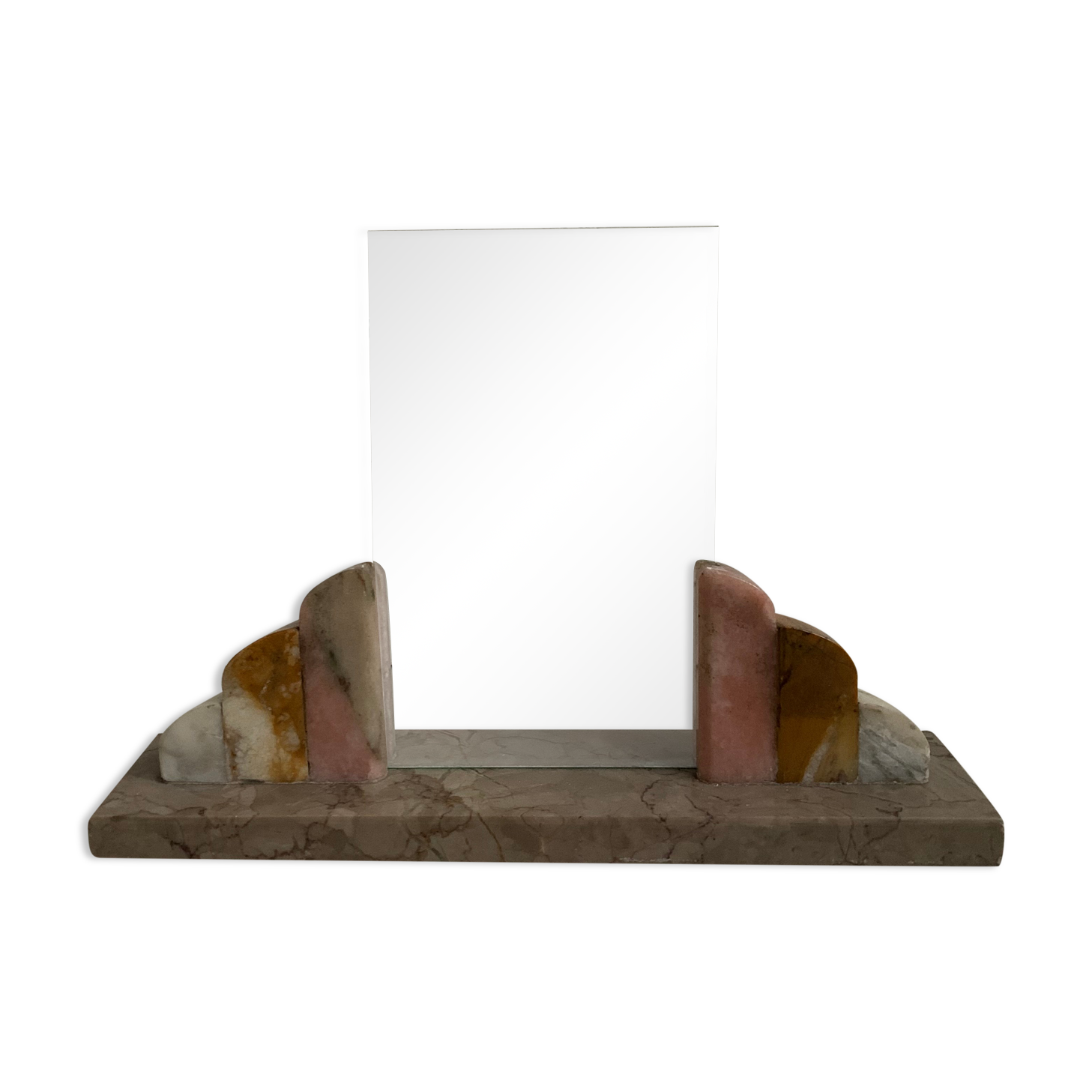 Old Art Deco marble photo holder