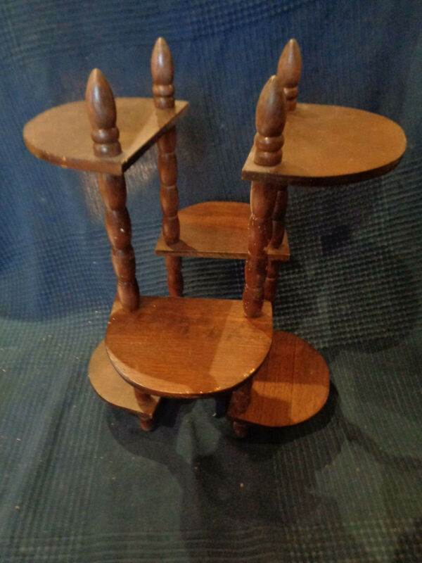 Étagére art décor art nouveau en bois shabby chic 6 étageres