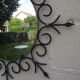 Mirror sun of the 50s in wrought iron and brass 55cm