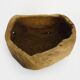 Old wooden farm water trough. Centerpiece, floral decoration. 1950