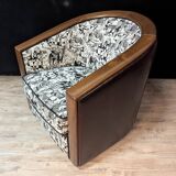 Art Deco swivel armchair
