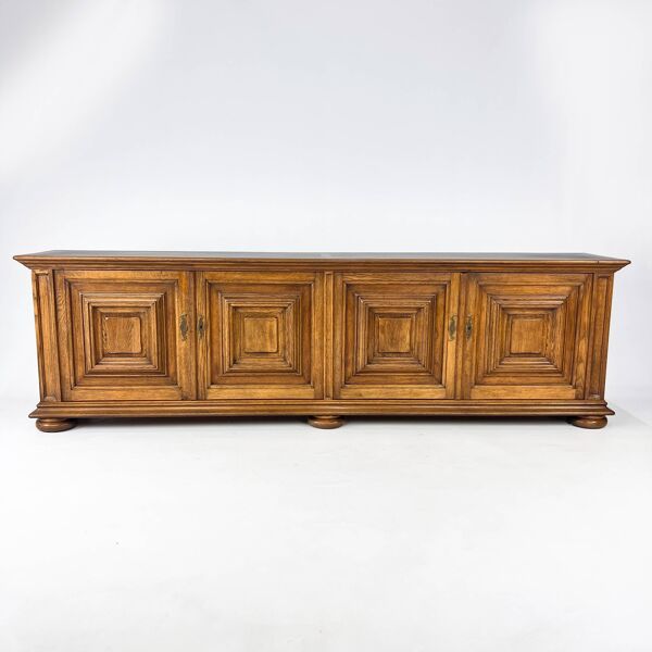 Buffet XXL Château en Chêne, 1960s
