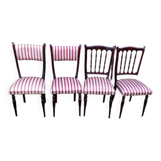 Lots de 4 chaises vintage