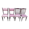 Lots de 4 chaises vintage