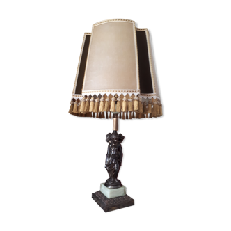 Lampe de salon en bronze massif "les 3 grâces"