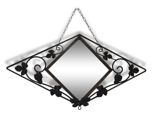 Miroir art Déco en fer
