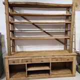wooden shelf unit