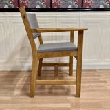 A pair of armchairs stamped "hans wegner" 1960.