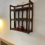 Rattan shelf