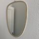 Vintage 1960s mirror, asymmetrical free-form rearview mirror - 40 x 26 cm