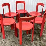 6 bruno rey chairs for ditiker stein am rhein 1970