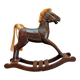 Retro wooden rocking horse