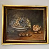 Nature morte huile sur toile