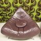 Chili leather armchair with ottoman by Paul Falkenberg