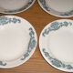 6 dinner plates, 6 plates service hollow earthenware Longchamp model Lutèce
