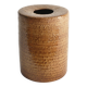 Scandinavian Modern Brown Cylindrical Vase, Jerk Werkmäster, Nittsjö Sweden 1960