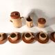 Italian ceramic coffee service set by Lusso Ceramic, 1976, Set of 13