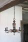 Vintage pendant light, empire brass pendant light, arrow pendant light
