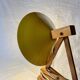 Lampe accordéon jaune vintage