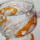 Cut and chiseled Bohemian crystal cup