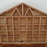 Wooden shelf house