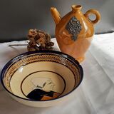 Henriot Quimper salad bowl, Breton bust