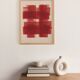 Abstract painting on paper B245 painting signed Eawy