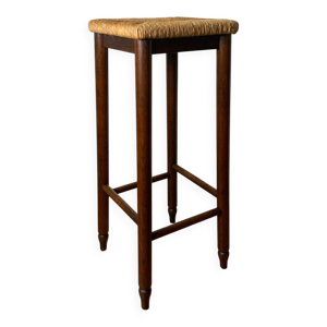 tabouret haut en paille