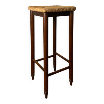 High straw stool