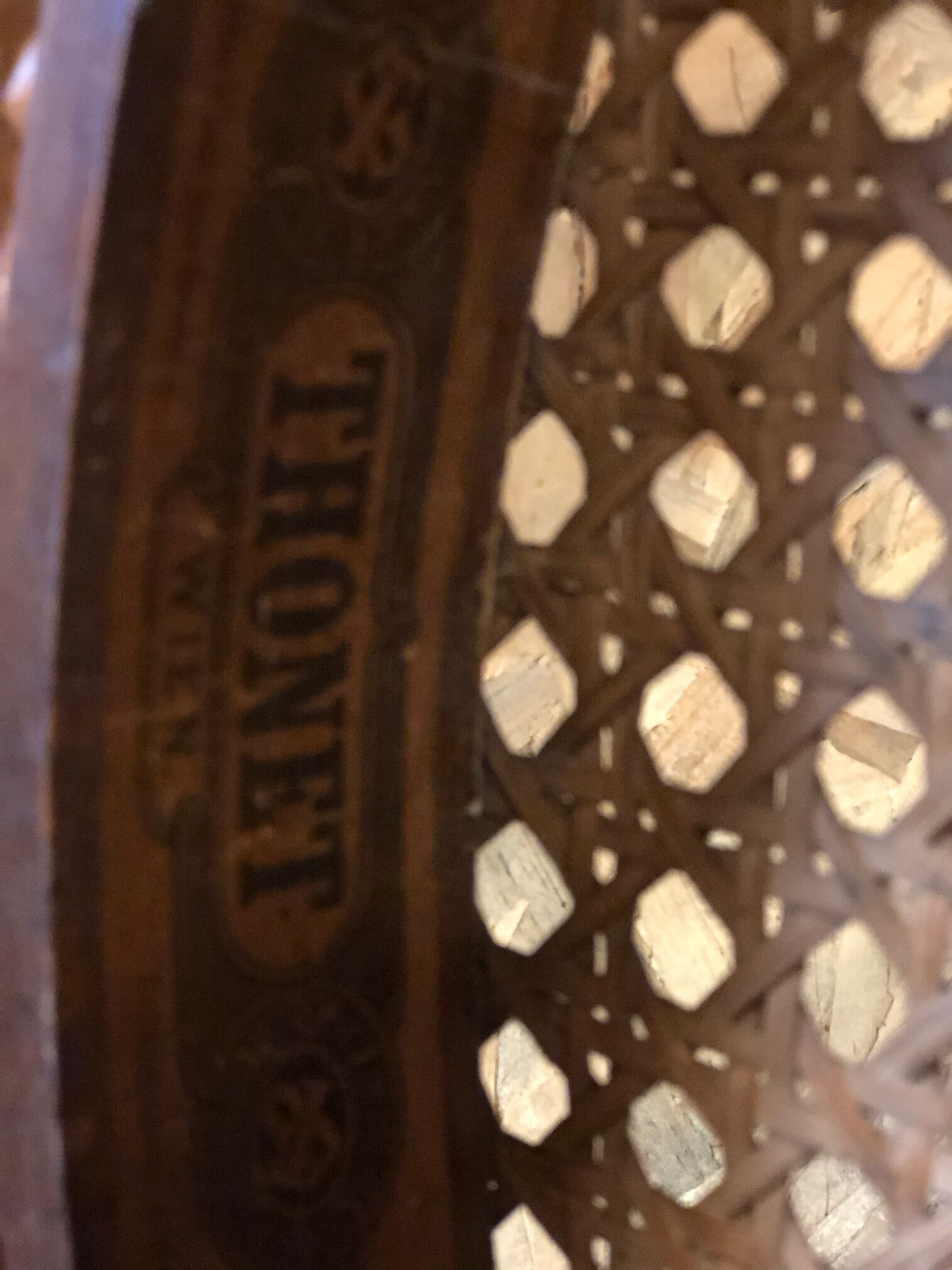 Stamped Thonet chairs