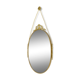 Mirror in a brass frame, 1960s