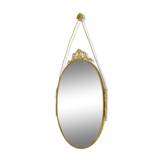 Mirror in a brass frame, 1960s