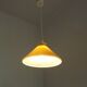 French Vintage Retro Ceiling Light With Round Mustard Yellow Glass Shade