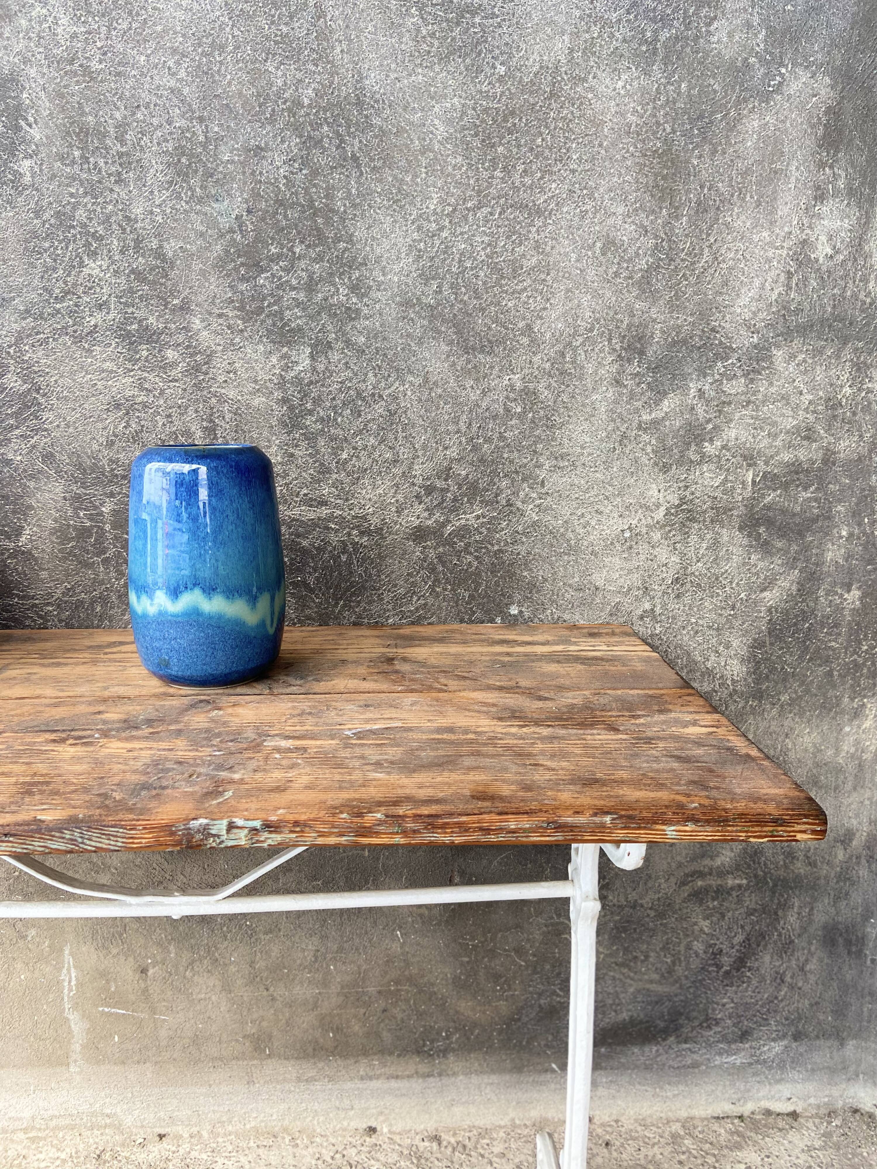 Vintage ceramic vase Vallauris 60s