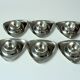 6 stainless steel egg cups by wmf - vintage