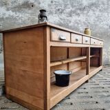Antique counter kitchen island shop counter oak