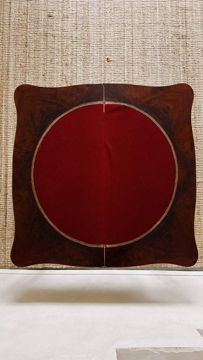 Table de jeu en acajou Louis Philippe