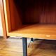 Vintage bookcase with metal feet