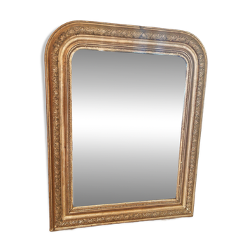 Miroir louis philippe en bois dore (19)