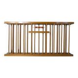 old folding wooden baby playpen abacus