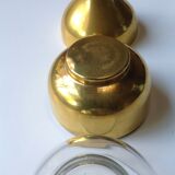 Brass golden pear candy box