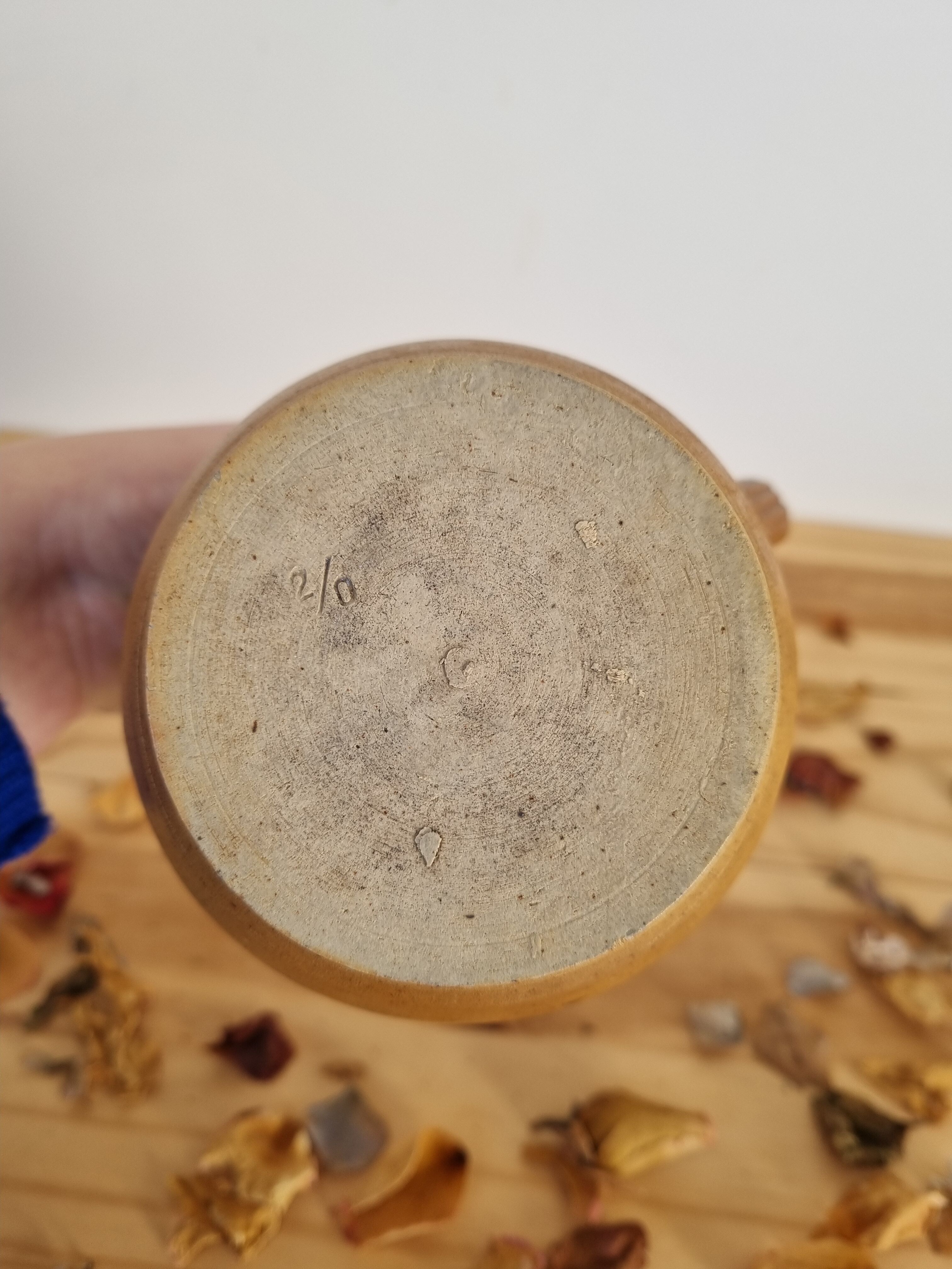 Pair of pitchers carafes vase stoneware