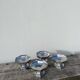4 stainless steel cups 1970 signed Couzon